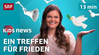 SRF Kids News UkraineFriedenskonferenz – Treffen auf dem Bürgenstock  Nachrichten für Kinder [upl. by Ttreve]