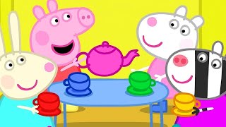 Peppa Pig Full Episodes  Dens  the Tea Party  Cartoons for Children [upl. by Irdua]