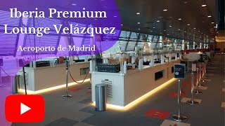 Sala vip Iberia Madrid Premium Lounge Velázquez 2022 [upl. by Anwahsar]