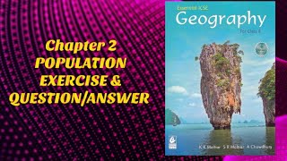 CH 2 POPULATION EXERCISE amp QUESTION ANSWER GEOGRAPHY CLASS 8 ICSE BOARD [upl. by Burg281]