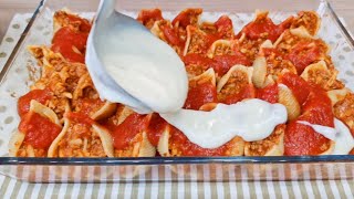 Conchiglioni ripieni al forno buonissimi  Pasta al forno  Ricetta facile e veloce [upl. by Castor]