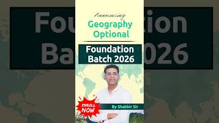 Launching Geography Optional Foundation Batch 2026  Shabbir Sir  Edukemy IAS geographyoptional [upl. by Milli]