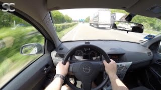 Opel Astra H Caravan 13 CDTI 2009 on German Autobahn  POV Top Speed Drive [upl. by Amedeo]