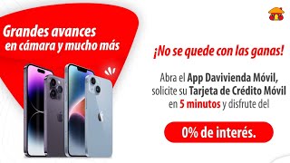 La mejor tecnología solicitando su Tarjeta de Crédito Móvil en 5 minutos  Banco Davivienda [upl. by Alemac561]