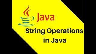 91 String Operations in Java Tutorial  Lecture [upl. by Urion]