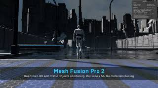 Mesh Fusion Pro  Unity runtime mesh combiners comparison [upl. by Auliffe578]