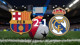 Real Madrid VS Barcelone highlights  match review 🥅🏟️ [upl. by Story]