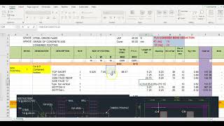 RCC Combined Footing  Practically an easy way quantity Takeoff with using AutoCAD amp Excel tutorial [upl. by Corilla]