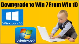 How To Downgrade To Windows 7 From Windows 10 Without Data Loss DVD USB Drive [upl. by Annadroj12]