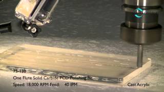 75130 38quot PCD Single Flute Polishing Tool For Acrylics Video by LMT Onsrud [upl. by Eleira324]