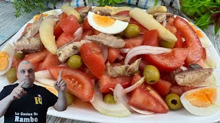 Ensalada de Verano ó Ensalada de Tomates 🍅🍅 Receta Fácil y Rápida 😎 BRUTAL 🍅 [upl. by Jessa]