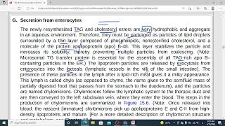 239 Dietary lipid metabolism  absorption synthesis and secretion of chylomicron 2 [upl. by Chil]