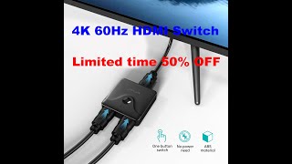 Best MTVIKI 4K HDMI Switch Splitter in 2024 [upl. by Enilegna]