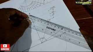 How to draw graticule of Conical With One Standard Parallel Projection in Hindi [upl. by Land]