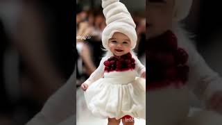 Baby s cute ramp walk in fashion show cutebabys shortfeed trendingshorts [upl. by Eisele488]