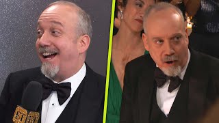 Paul Giamatti SHOCKED By Golden Globes Win Exclusive [upl. by Haneeja]