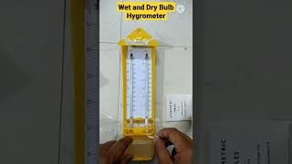 Wet amp Dry Bulb Hygrometer I Wet and Dry Bulb Hygrometer Unboxing I Wet amp Dry Hygrometer and Its Part [upl. by Viva897]