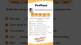 Prefixes  Practice Exercise englishgrammar shortsfeed prefix shorts [upl. by Sansbury]