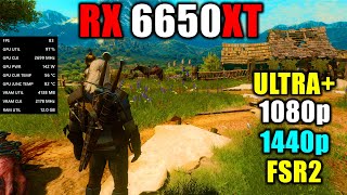 RX 6650XT  The Witcher 3 Next Gen DX12 1080p 1440p FSR2 [upl. by Burny675]