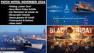 Patch Notes zum November 2024 Update  World of Warships Legends [upl. by Andre]