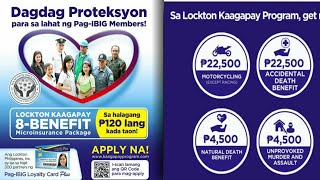 PagIBIG Insurance  Lockton Kaagapay Program  For members with Loyalty Card [upl. by Voltmer]