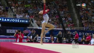 Madison Kocian 2016 and Sarah Finnegan 2012 Floor Music Swap [upl. by Kerwon]