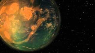 Gliese 581g Nibiru type world exoplanet simulation [upl. by Drhcir]