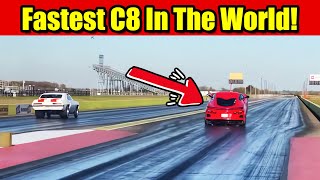 New World Record For C8 Corvette 14 Mile Drag Race [upl. by Nivla879]