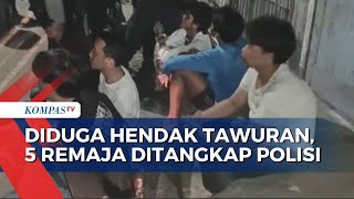 Diduga Hendak Tawuran 5 Remaja di Duren Sawit Ditangkap Polisi [upl. by Leumek982]