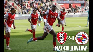 Rotherham United 21 Reading FC Wing  EFL League One Matchday 9  Match Review [upl. by Anined]