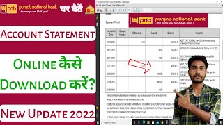 how to download pnb account statement in pdf  pnb net banking account statement [upl. by Yk104]