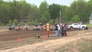 Drag Banshee vs YZF450 vs Cannondale Moto 440 vs 400ex vs 450 dirtbikes 2012 Butterfield Raceday [upl. by Golanka786]