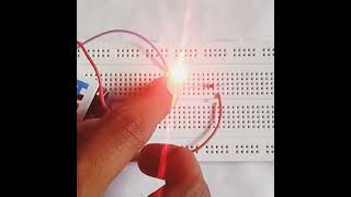 Simple Led Circuit on breadboard electronics [upl. by Aniretak]