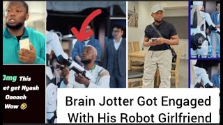 Brain Jotter just got engaged to a Tesla Robot Girlfriend [upl. by Neahs808]