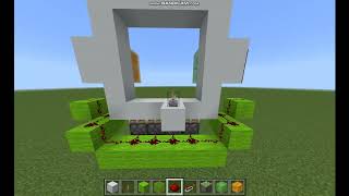 tutorial Easy 4x4 Piston Door  Minecraft Bedrock [upl. by Minda]