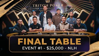 FINAL TABLE  Event 1 25K NLH WPT Global Ultimate Slam  Triton Poker Series MonteCarlo 2024 [upl. by Ennaxor]