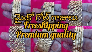 Micro gold plated bangles trending jewellerycollection microgold youtube 📞 6302759073 [upl. by Holna]