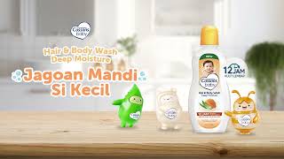 Cussons Baby Hair amp Body Wash Deep Moisture Jagoan Mandi si Kecil [upl. by Johnsson705]