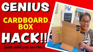 GREAT WAY TO RECYCLE don’t throw those boxes out CARDBOARD BOX HACK [upl. by Kenn]