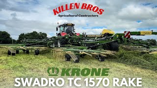 Killen Bros  Krone Swadro TC 1570 Rake [upl. by Temp]