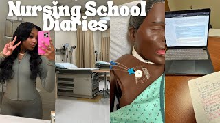 NURSING SCHOOL VLOG  first week 🩺 grwm long lectures studying habits social life new skills [upl. by Azriel898]