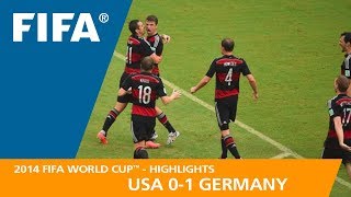 USA v Germany  2014 FIFA World Cup  Match Highlights [upl. by Brucie]