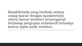 M9 Audit terhadap Siklus Pengeluaran Pengujian Substantif terhadap Saldo Utang Usaha [upl. by Annagroeg645]