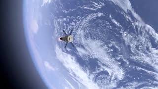 Satellite moving around Earth Free copyright video [upl. by Akitahs143]