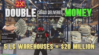 GTA5 Double Money 💵 on Crates Special Cargo Week 5LG Warehouses20 Millgtagtaonlinegtamoney [upl. by Nevin]