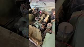 Landrover Series 3 with 25na engine runs first time in 8 years yes it started  willitstart [upl. by Halehs]