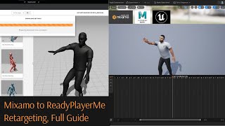 Complete Guide Retarget Mixamo Animations to Ready Player Me in Maya amp Unreal Engine [upl. by Rehpotsrhc609]