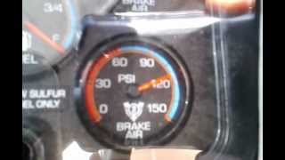 Tractor Trailer Air Brake Check [upl. by Far]