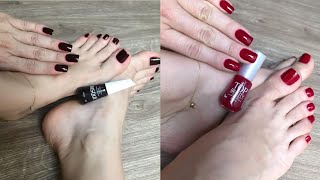 Extremely gorgeous and pretty 😍 toe nails paint designsTrendy women pedicures colours for 2024 [upl. by Drescher]