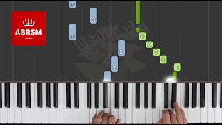 Minuet in C  ABRSM Piano Grade 1 2021 amp 2022 A2  Synthesia Piano tutorial [upl. by Ellenet]